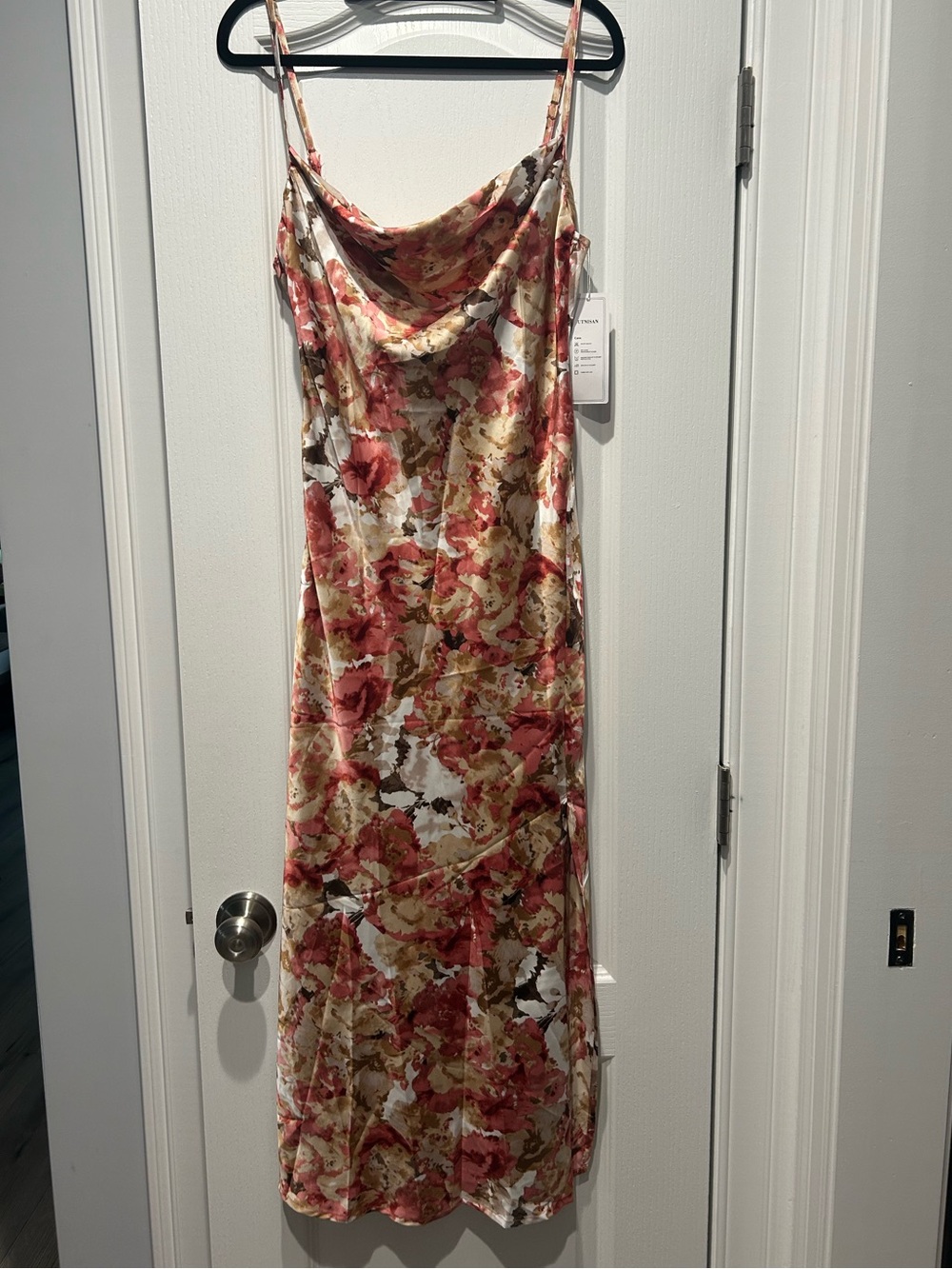 Floral Cowl Neck Slip Dress